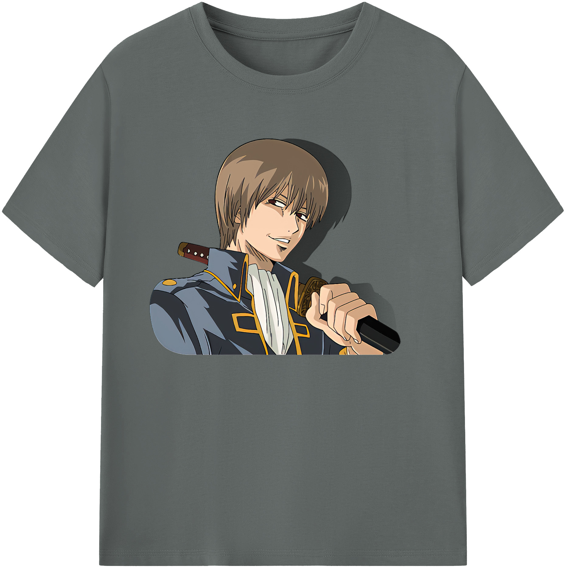 （画像用） ぎんたま 坂田銀時（さかたぎんとき） 神楽 志村新八（しむら しんぱち） GINTAMA Sakata Gintoki Kagura Shimura Shinpachi 綿100％ メンズ半袖Tシャツ｜肌触りやわらか＆通気性
